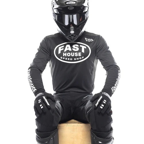 FastHouse Grindhouse Air-Cooled Ramble LS Jersey - Black/Gray