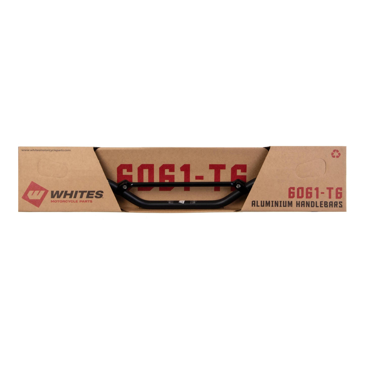 Whites Handlebars Alloy 6061 7/8" (22.2mm) CR High Black
