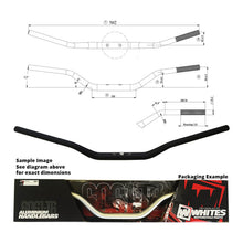 Whites Handlebar Taper AL6061 Black CR High 1-1/8