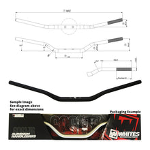 Whites Handlebar Taper AL6061 Black KX/KXF/RMZ 1-1/8