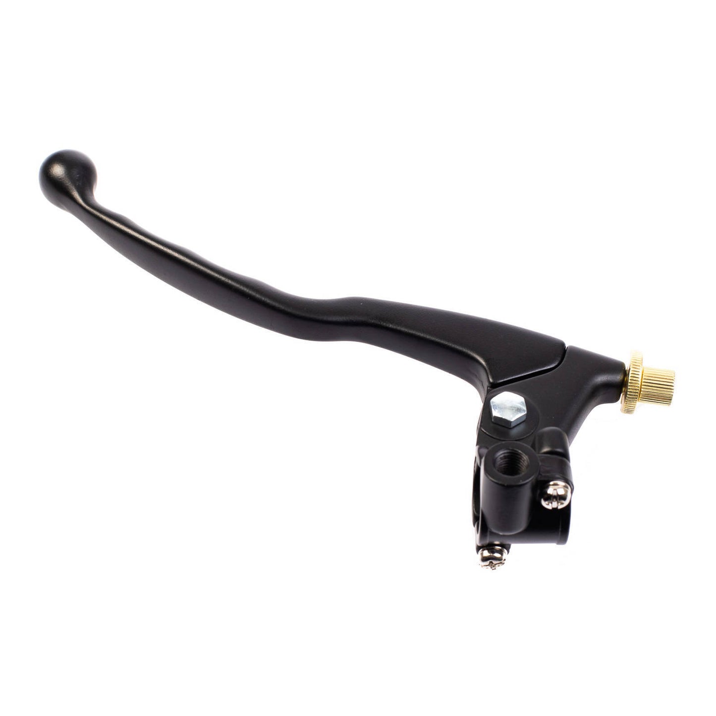 Whites Clutch Lever Assembly - Black, with Mirror Mount
