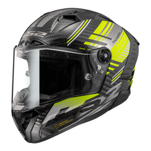 LS2 FF805C Thunder Carbon Volt - Black / Hi-Vis Yellow 06
