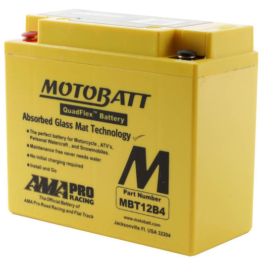 MBT12B-4 MOTOBATT QUADFLEX BATTERY USED
