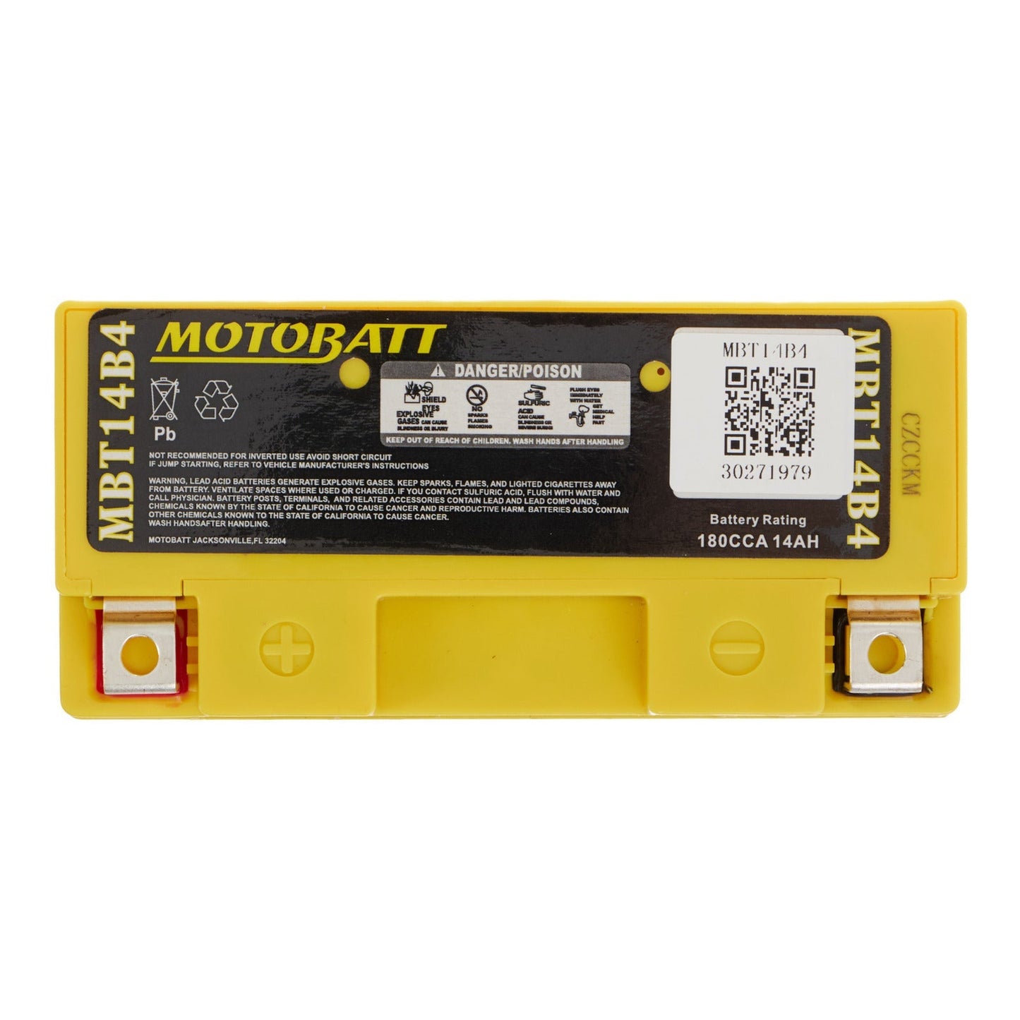 Motobatt Battery Quadflex AGM - MBT14B-4 (Near new)