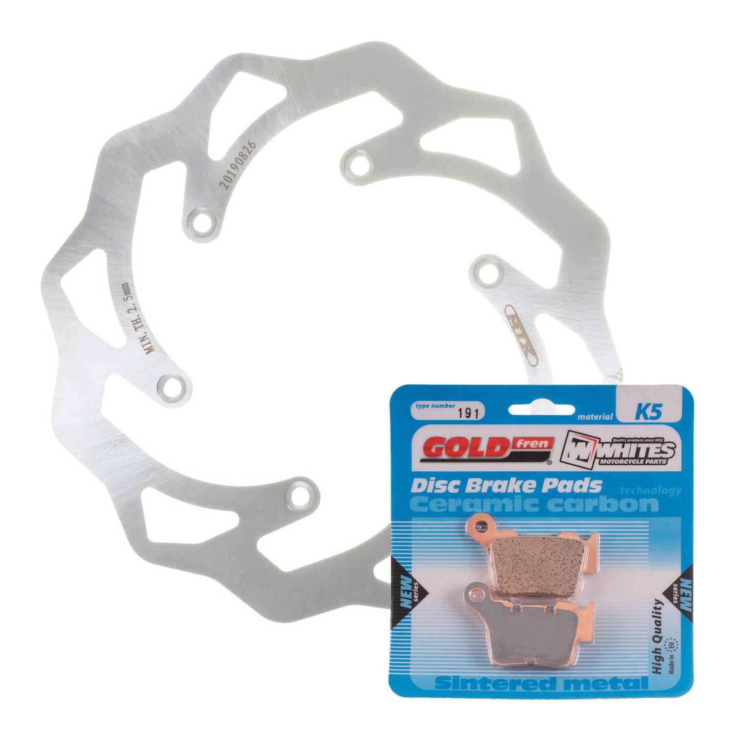 Brake Disc & Pad Rear Kit - Husqvarna TE300 '14-'17 - Wave