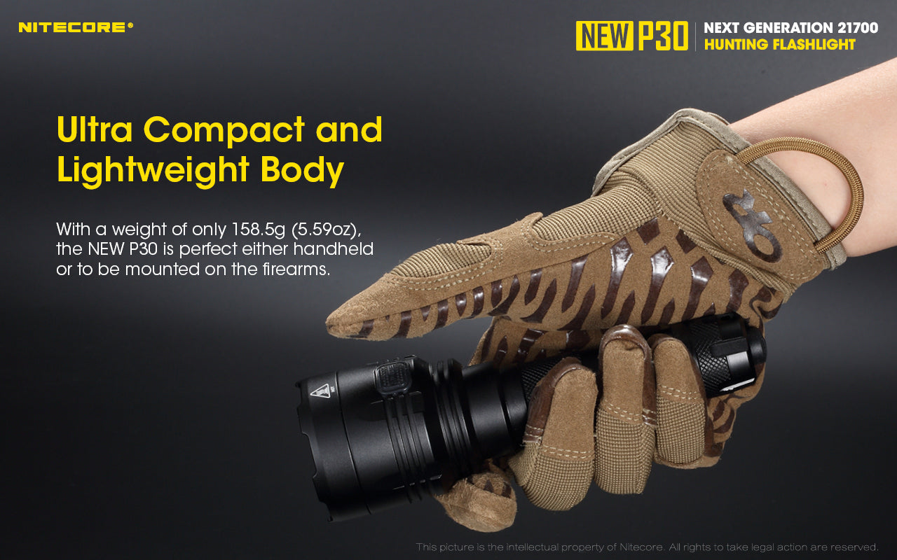 Nitecore New P30 Long Throw Flashlight Nl2150 R Battery Included