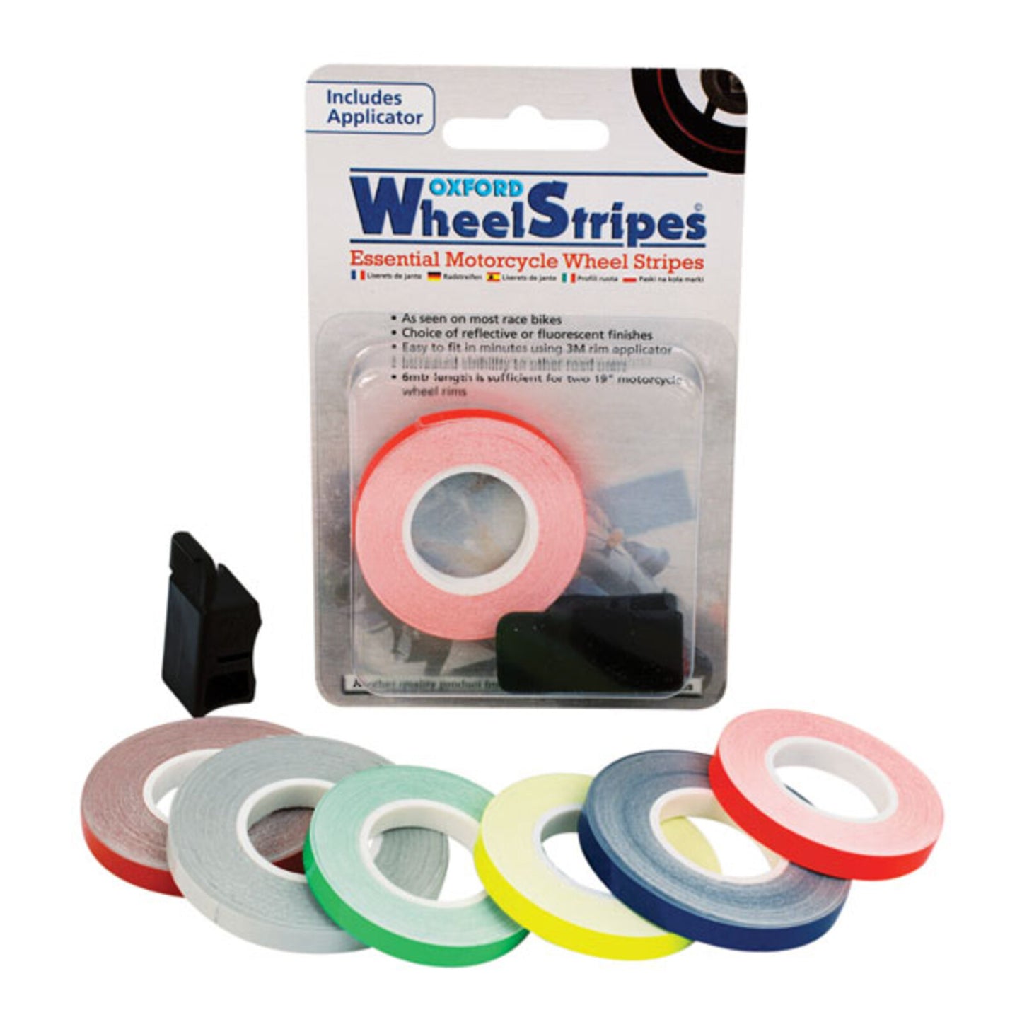 Oxford Wheel Stripes Fluro Orange + Applicator