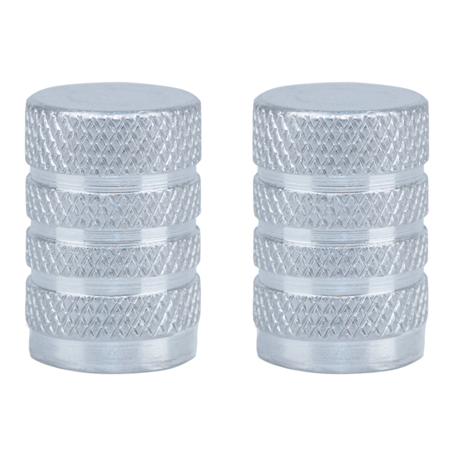 Oxford Gripper Valve Caps - Silver