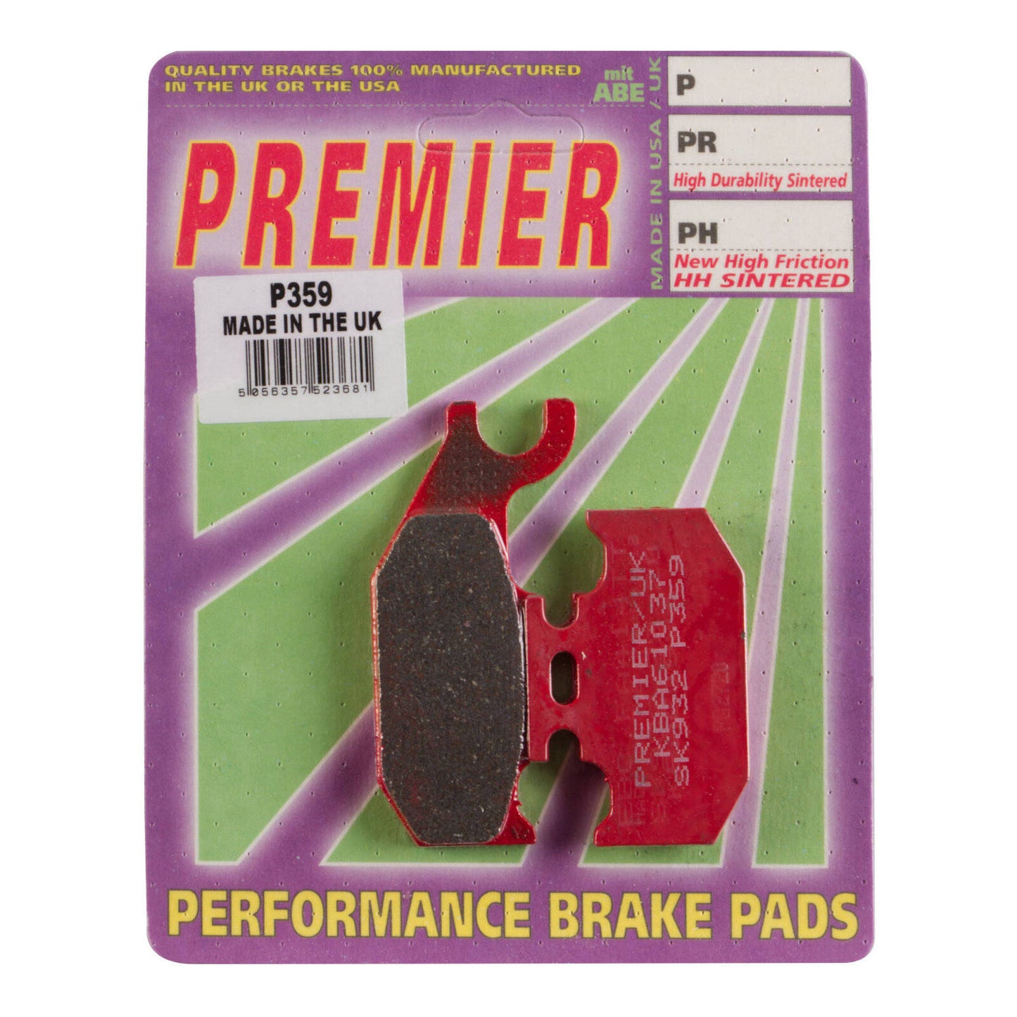 Premier Brake Pads - P Organic Standard