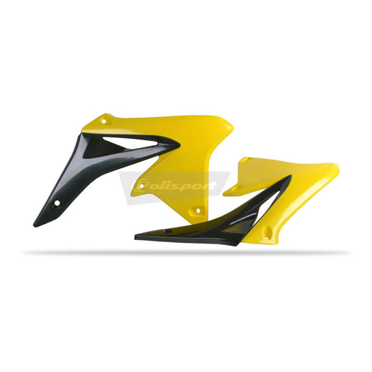 Polisport Radiator Scoops RMZ250 '10-'16 Black / Yellow