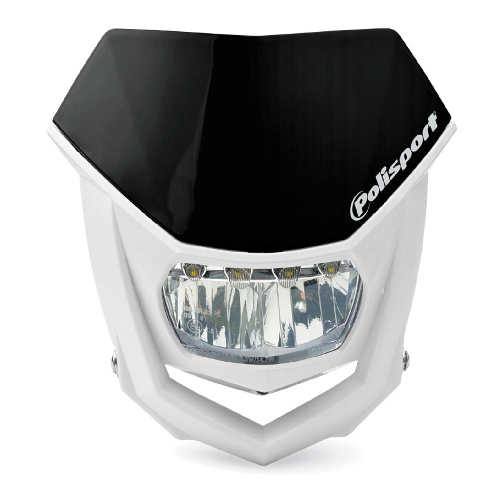 Polisport Halo LED Headlight - Black/White