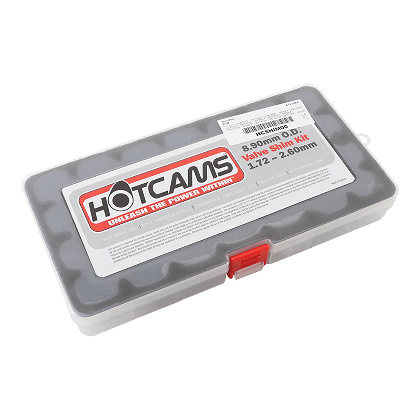 Hot Cams Shim Kit 8.90mm (1.72mm-2.60mm in .04mm - 3 each) 1 Box