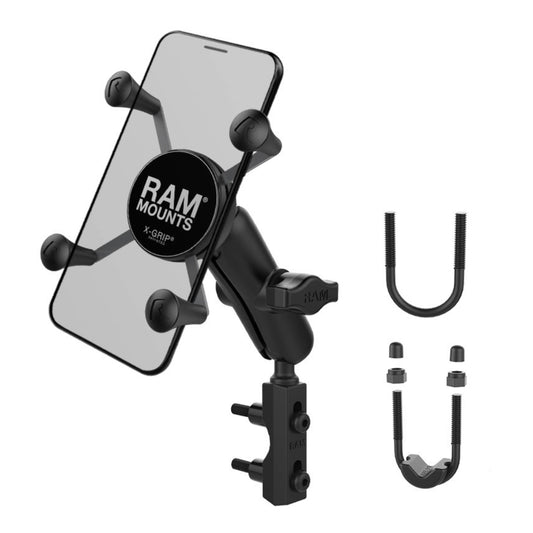 RAM X-Grip Phone Mount with Motorcycle Brake/Clutch Reservoir Base