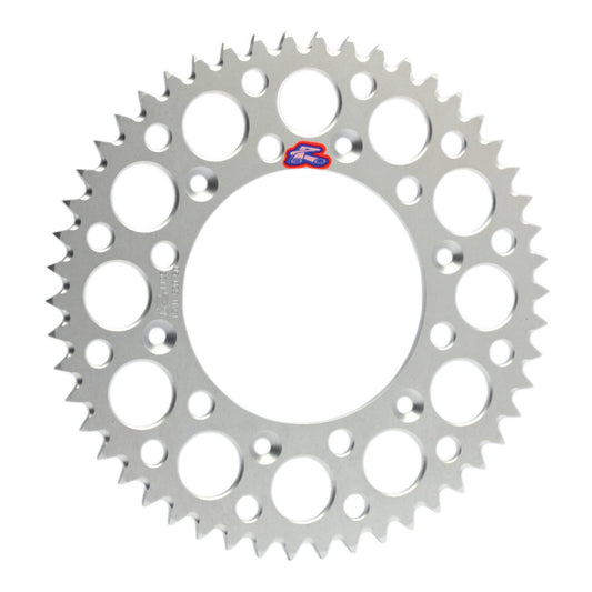 Renthal Sprocket Rear Silver 51T Alloy 7075 T6 Grooved Ultralight