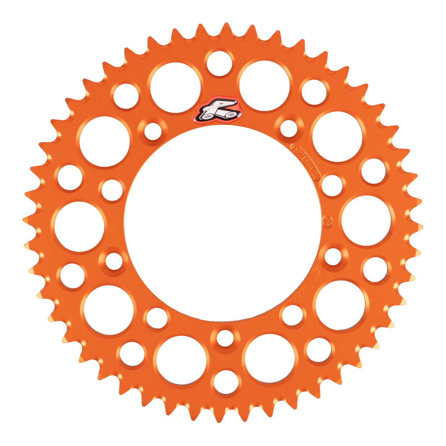 Renthal Rear Sprocket 48T Alloy 7075-T6 Grooved - Orange (KTM, Husqvarna)