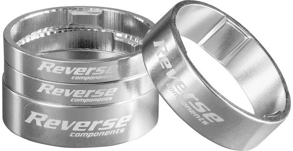 Stem Spacer Set Ultra-Light 1 1/8" Silver Reverse