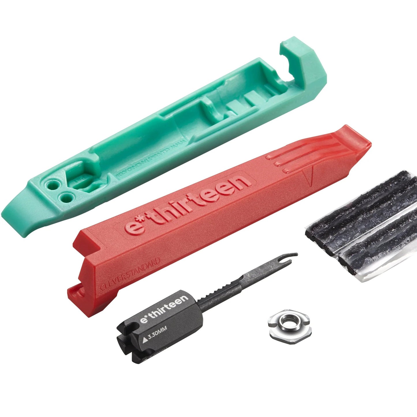 Tyre Levers & Plug Kit e*thirteen Red / Seafoam