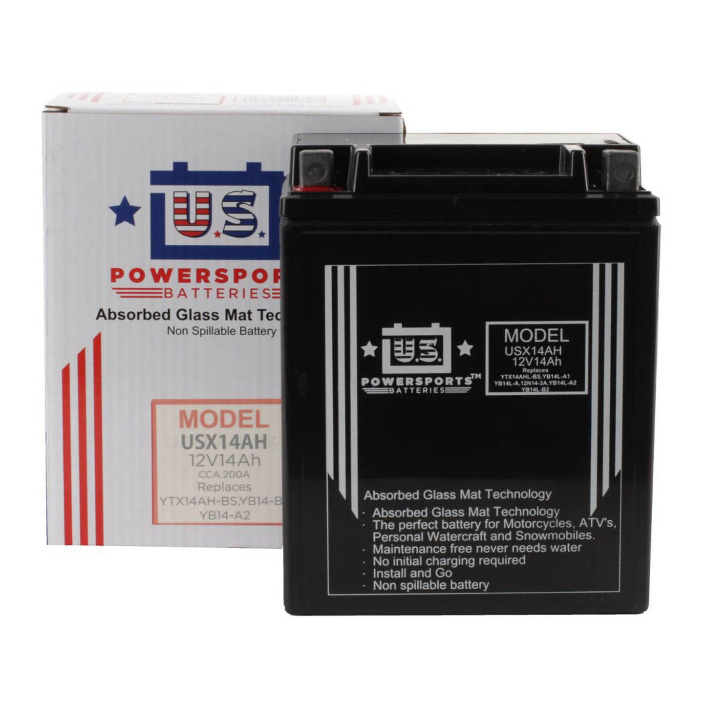 USPS AGM Battery - USX14AH-BS