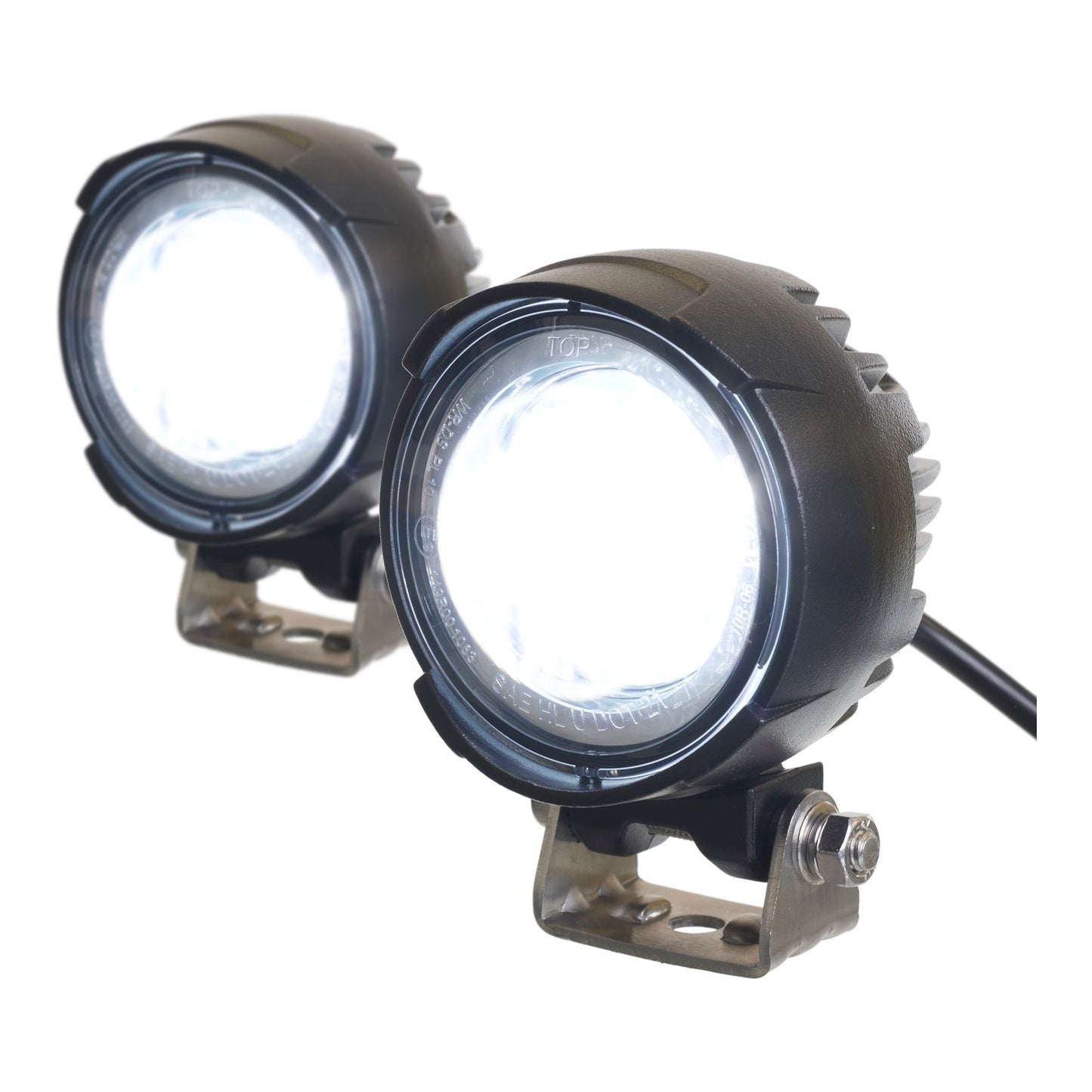 Whites Led Spot Light 60Mm Lens - Pair - Osram Led - W/Harness