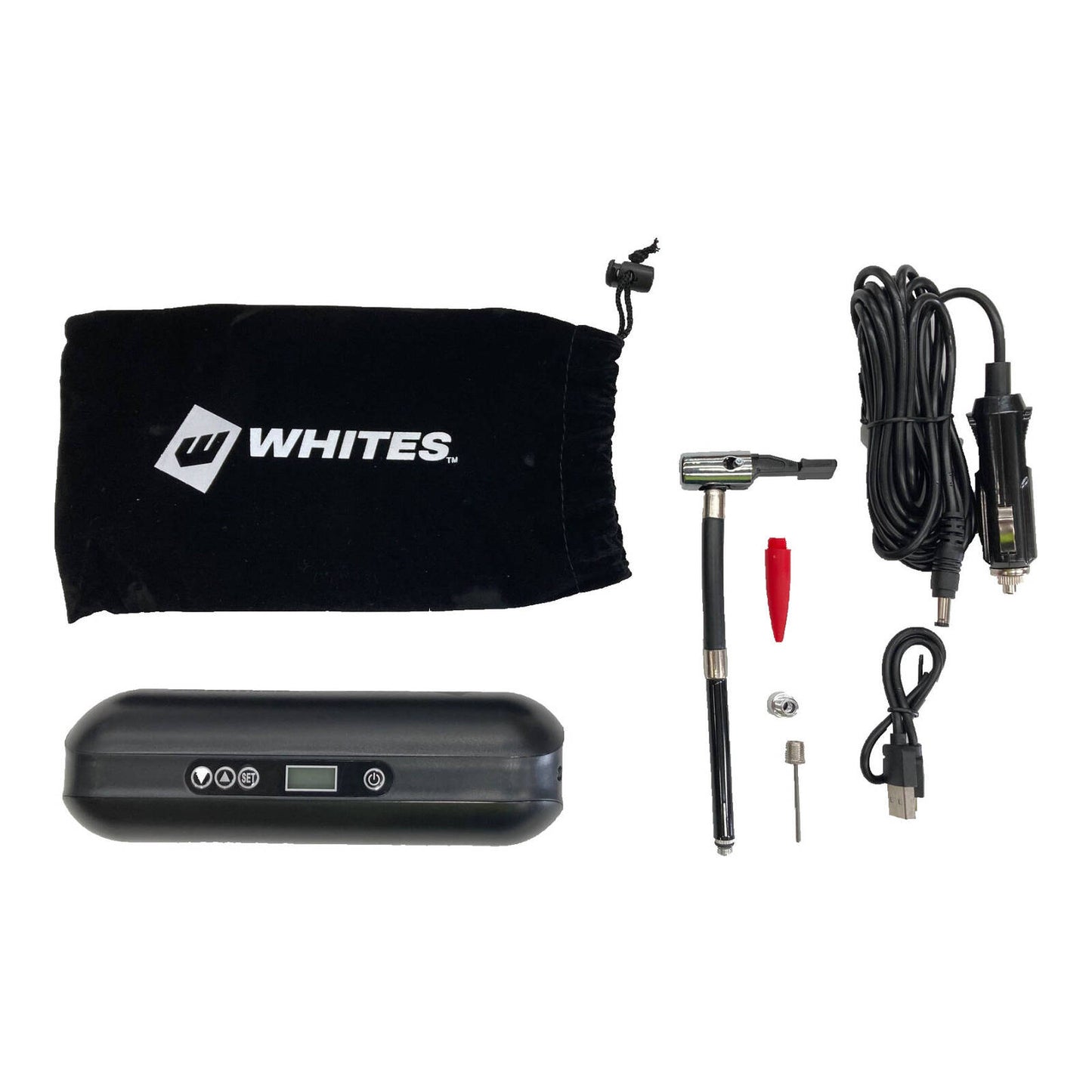 Whites Portable Tyre Pump & Power Bank (0-150psi) (UN3481)