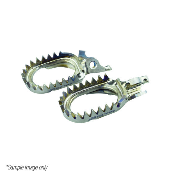 SCAR Titanium Footpegs Anti-Mud