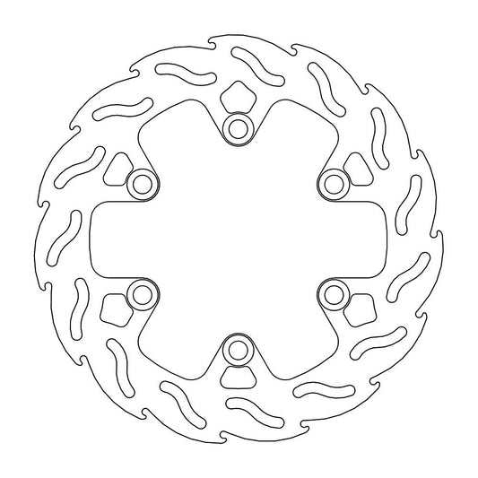BRAKE DISC REAR MOTO MASTER FLAME 230MM HUSQVARNA KTM