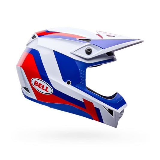 Bell MX-10 MIPS Helmet - Dyno White/Red/Blue