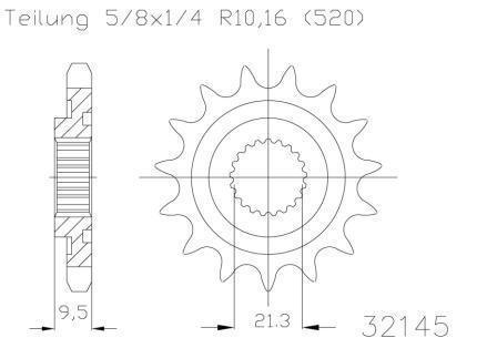 SPROCKET FRONT MOTO MASTER STEEL 12T HONDA CR CRF TRX