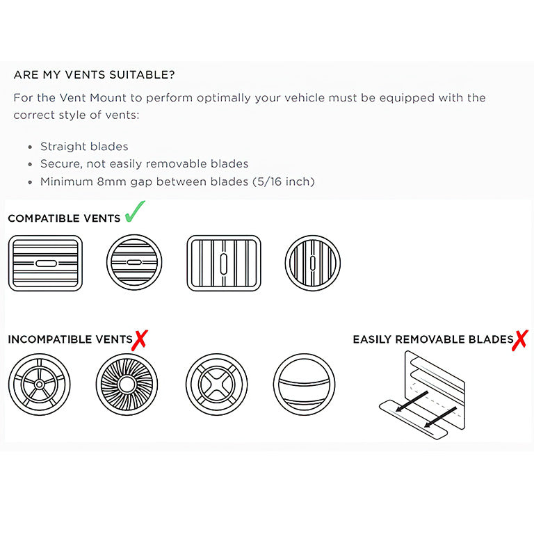 Quad Lock Car - Vent Mount