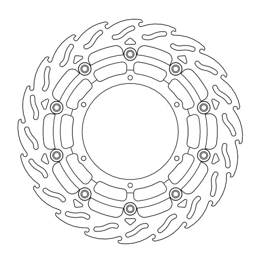 BRAKE DISC FRONT LEFT MOTO MASTER FLAME 320MM KTM