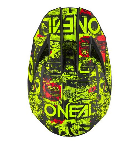 O'Neal 2026 Youth 3SRS ATTACK Helmet - Black/Neon Yellow