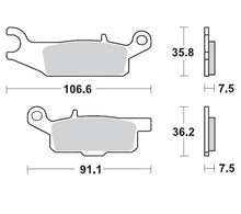 BRAKE PADS FRONT RIGHT MOTO MASTER PRO SINTERED YAMAHA YFM250R RAPTOR YFM550 YFM700