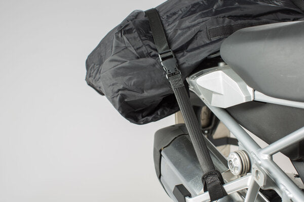 SW MOTECH ROK STRAPS 2 ADJUSTABLE STRAPS BLACK 310-1060 MM SIZE ADJUSTABLE STRAPS WITH ELASTIC BAND