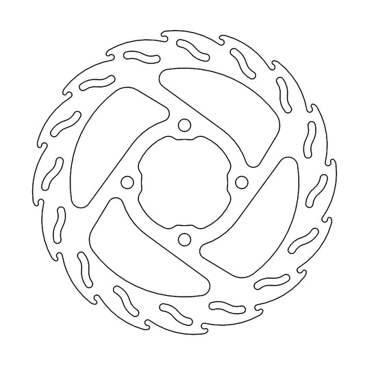 BRAKE DISC REAR MOTO MASTER FLAME 160MM GAS GAS MC65 21-22 HUSQVARNA TC65 18-22 KTM 65SX 04-22