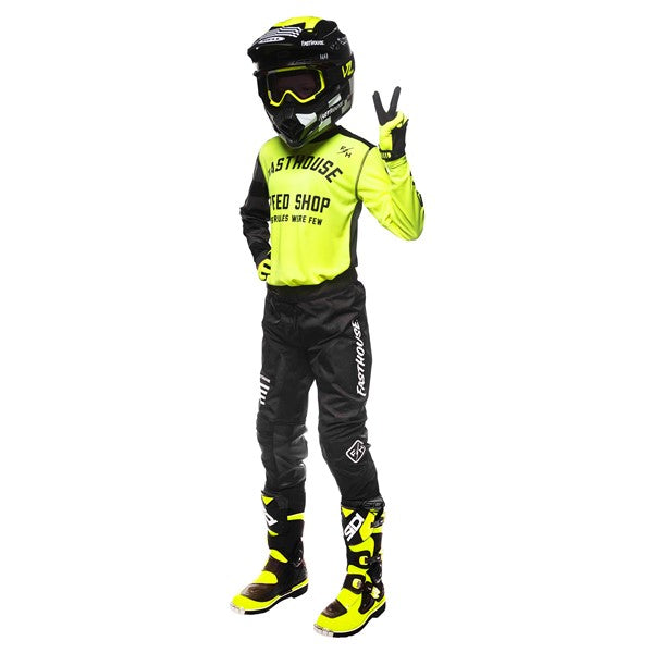 FastHouse Youth Carbon Eternal Jersey - High-Viz/Black