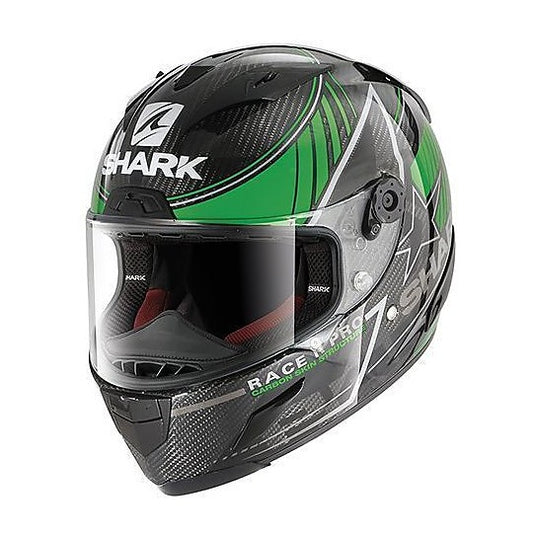 Shark Race-R Pro Carbon-Schwarz-Grün Kolov XS