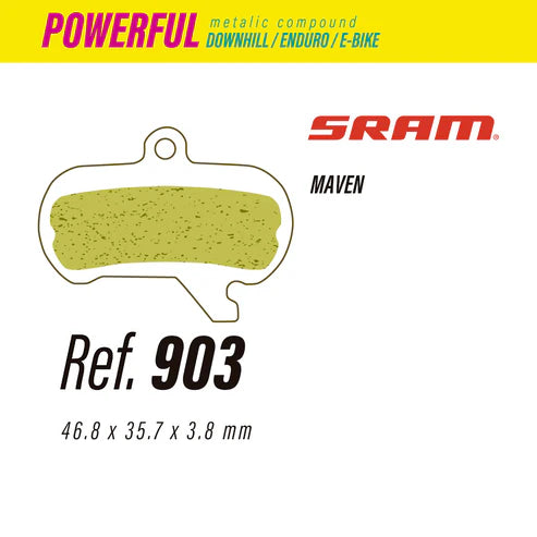 LESS 903 Powerful Metal Brake Pads – SRAM Maven
