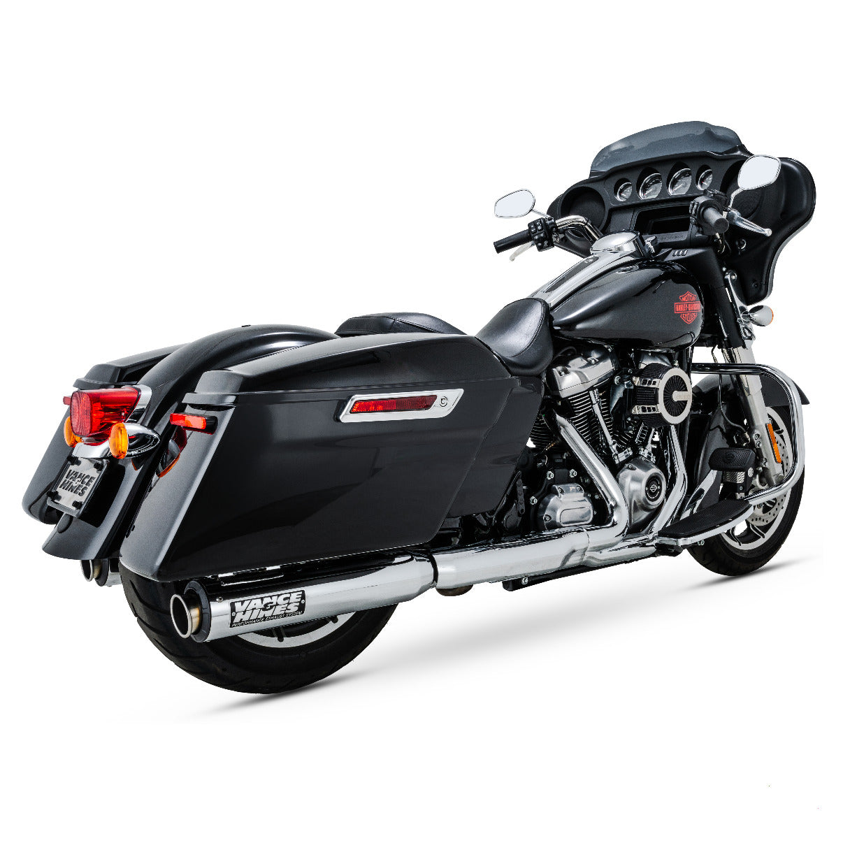 Vance & Hines M8 Supersport Slip-On Mufflers Chrome Touring