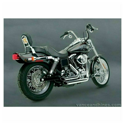 Vance & Hines Shortshots Staggered Exhaust Chrome Dyna 91-05
