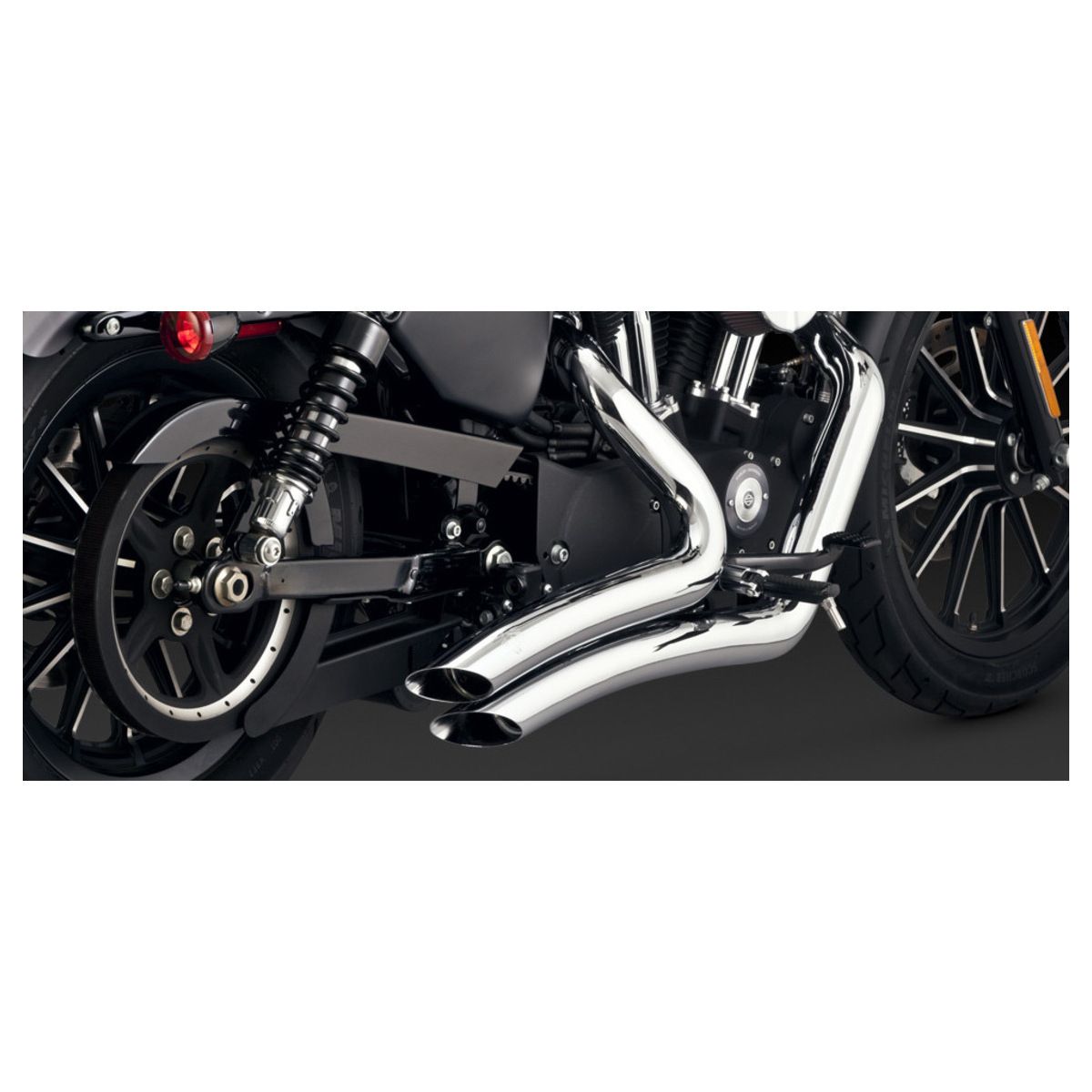 Vance & Hines Big Radius 2-into-2 Exhaust Chrome Sportster