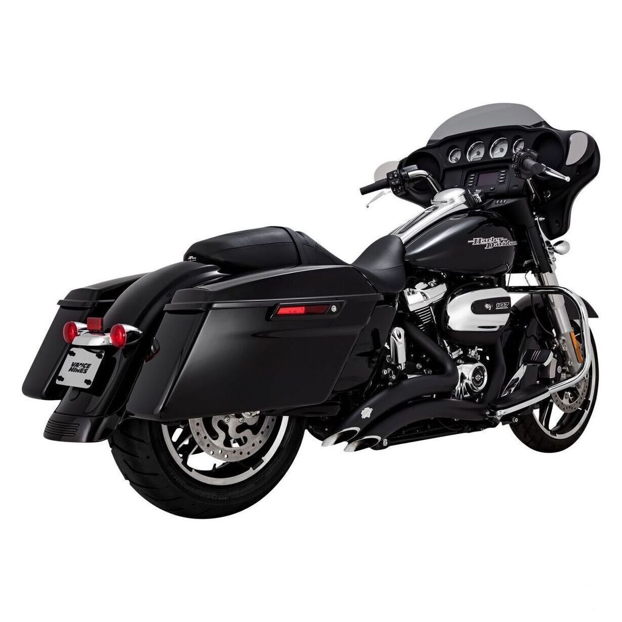 Vance & Hines PCX Big Radius 2-into-2 Exhaust Black M8 Touring