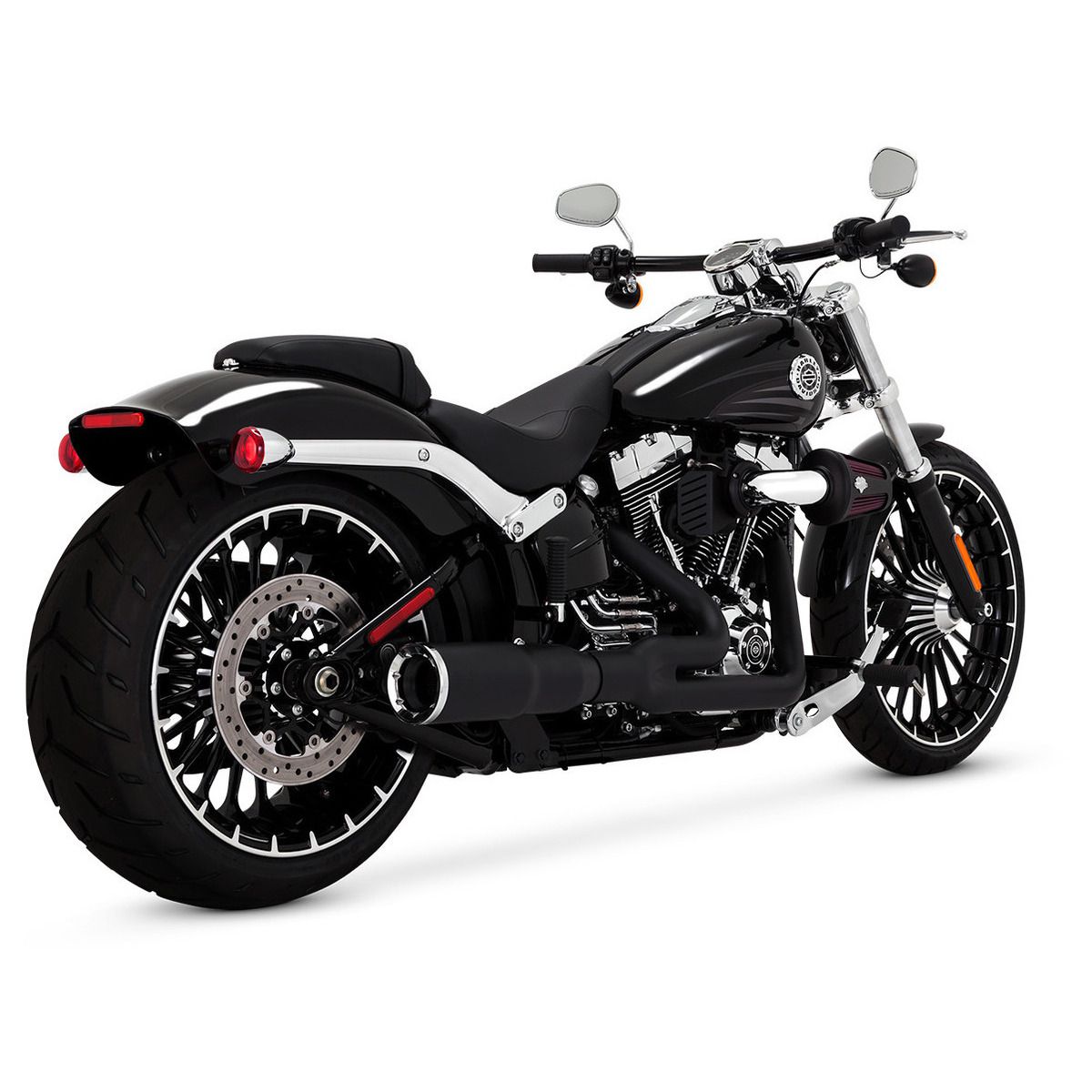 Vance & Hines Hi-Output 2-into-1 Short Black Breakout