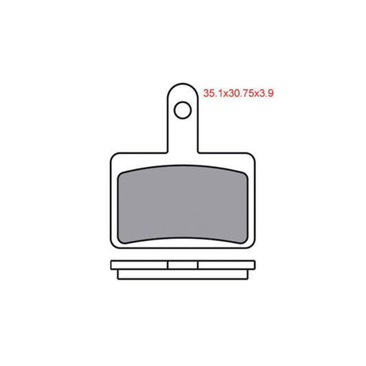 #813/DS GOLDFREN SINTERED SHIMANO DEORE TEKTRO AURIGA