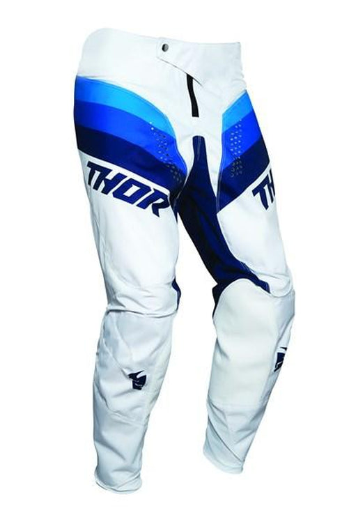 PANT THOR MX PULSE S21 RACER WHITE NAVY 34 INCH