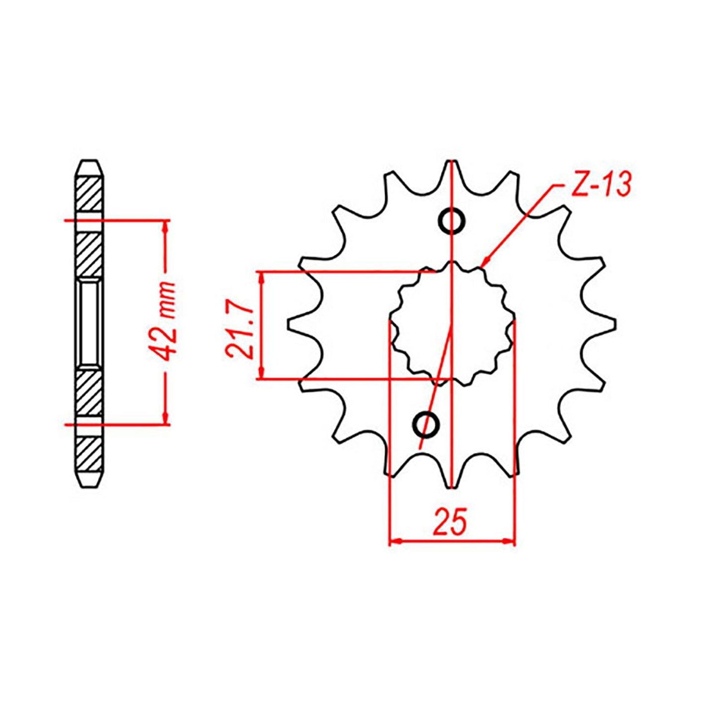 SPROCKET FRONT OE STEEL 436 14T #520