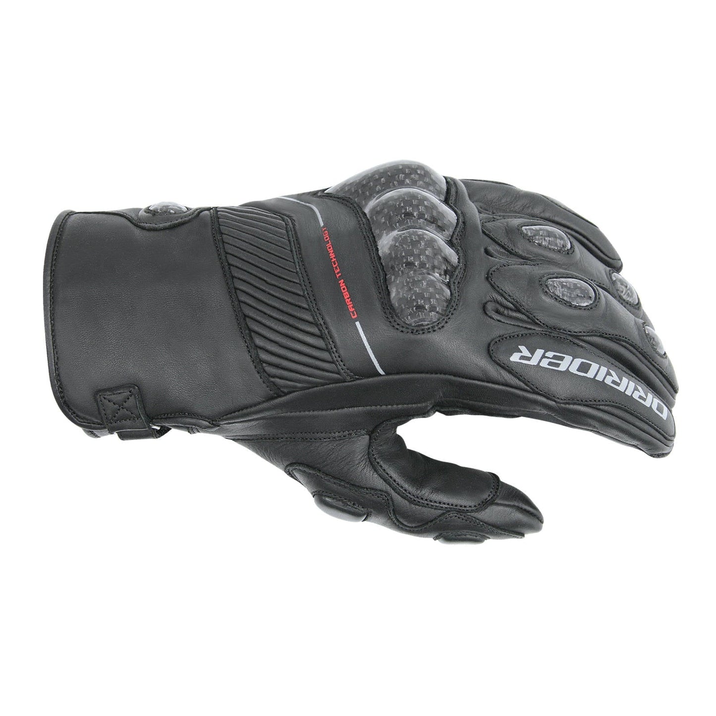 DRIRIDER SPEED 2 ALL-SEASON CARBON SPORT SHORT GLOVE - BLACK