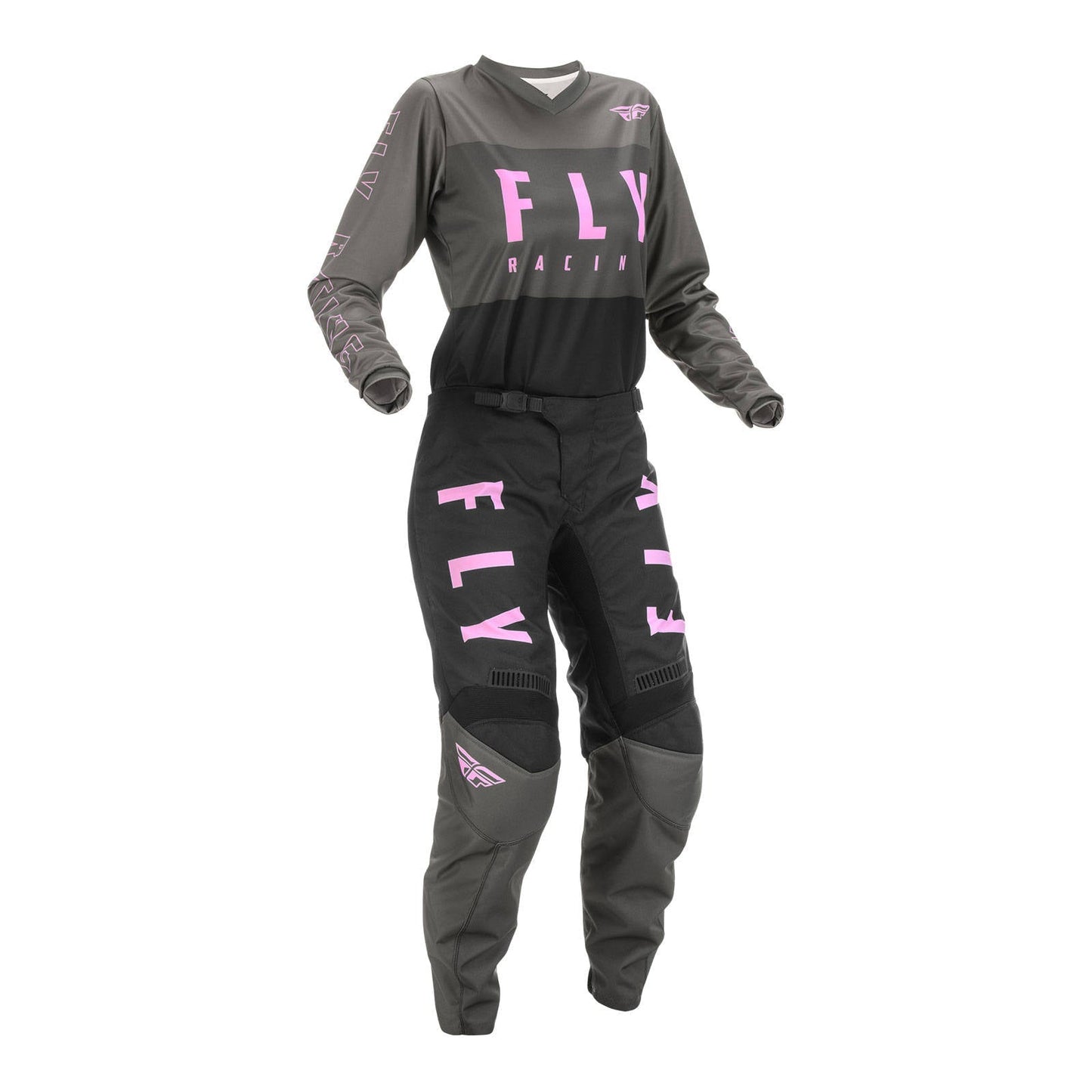 FLY 2022 LADIES F-16 PANT - GREY / BLACK / PINK
