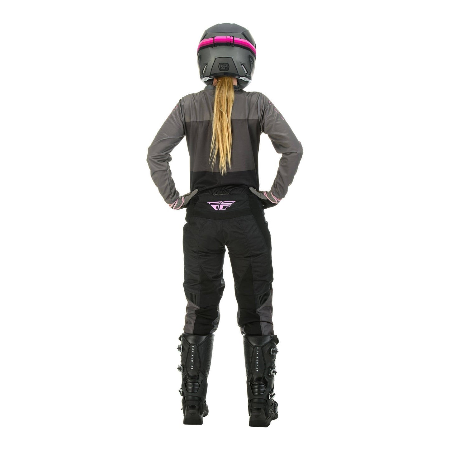 FLY 2022 LADIES F-16 PANT - GREY / BLACK / PINK