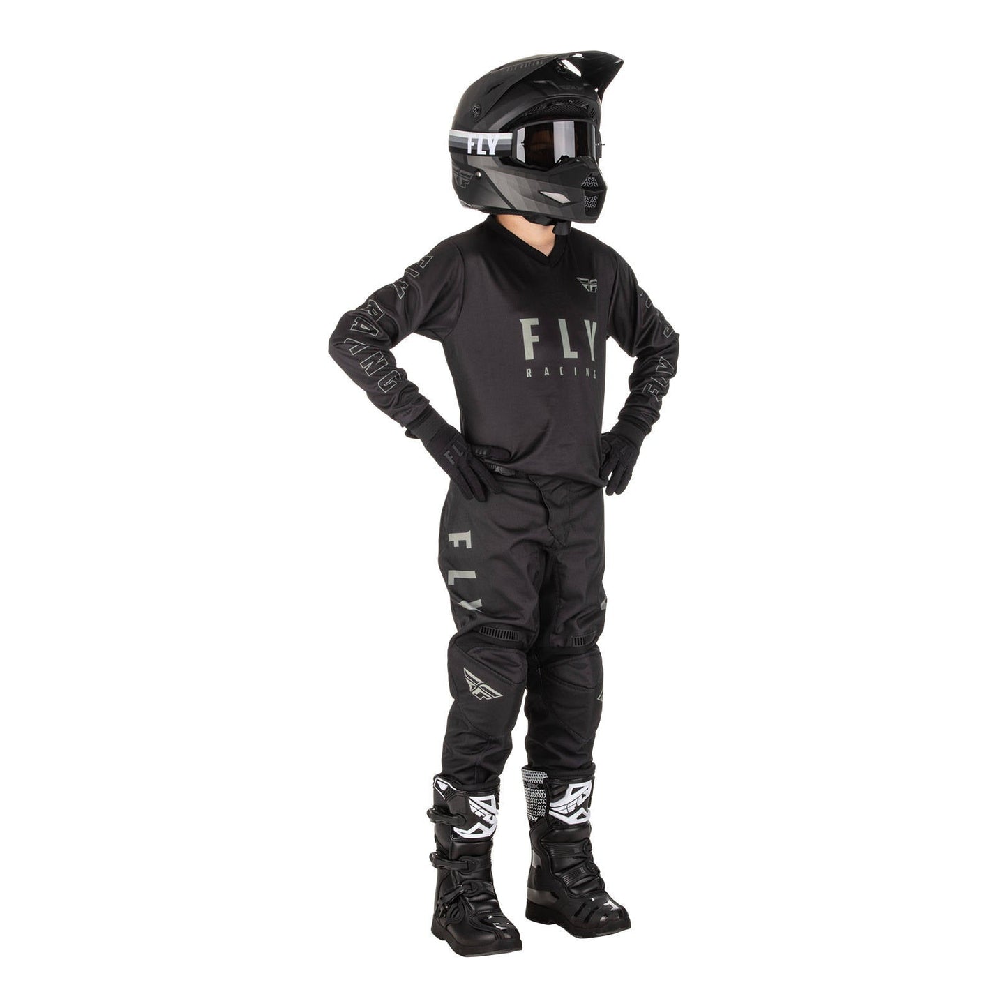 FLY 2022 F-16 YOUTH JERSEY - BLACK / GREY