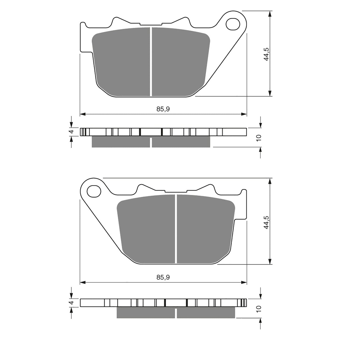 BRAKE PADS GOLDFREN SINTERED SPORTS GF274 - S3 ( PH339 )